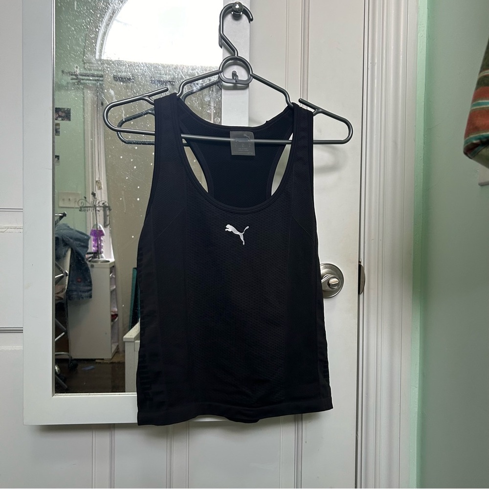 Puma Black Athletic Racerback Tank Top